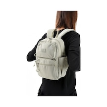 Baginn Unisex Sırt Çantası Paraşüt Kumaş Hafif Çok Cepli Yağmur İtici Kumaş 34 24 Cm 571 Collection Bej
