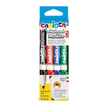 Carioca Beyaz Tahta Kalemi 4 Renk 4'lü Blisterli 4.5 Mm Genel