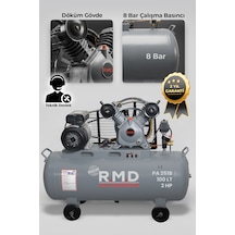 R.m.d Kompresör Pistonlu Hava Kompresörü Pistonlu 100 Lt 2 Kafa 8 Bar 2 Hp Ipaı251b