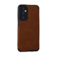 Sh Newface Samsung Galaxy M34 5g Kılıf Loop Deri Silikon - Kahverengi Najmaddin