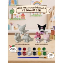 3'lü Obje Taş Boyama Seti