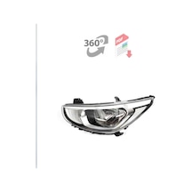 Hyundaı Accent Blue 2015-2019 Sol Motorlu Kaşlı Far
