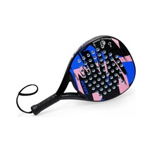 Karbon Fiber Padel Raketi Mavi-pembe