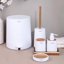 Arow Charlotte 6 Parça Banyo Seti Beyaz