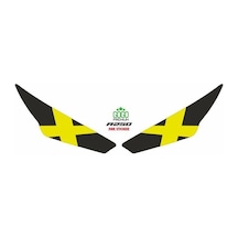 Rks R250 2023 - 2024 Uyumlu Far Sticker X Sarı Standart
