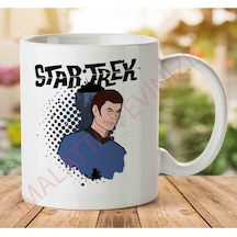 1-2019 Star Trek Animated Grunge Dr Leonard Mccoy Kupa Bardak Çok Renkli