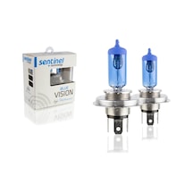 Sentinel 12v 60w/55w H4 Halojen Beyaz Işık Ampul 5000k 1450 Lumen
