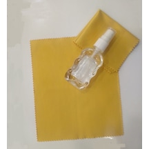 Gözlük Camı Kamera Lensi Temizleme Mikrofiber Bezi 5 Li + Spreyi