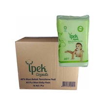 İpek Organik Bebek Temizleme Pamuğu 60 x 16 Paket