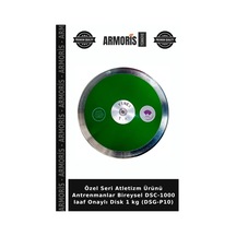 Özel Seri Atletizm Ürünü Antrenmanlar Bireysel Dsc-1000 Iaaf Onaylı Disk 1 Kg Dsg-p10 Çok Renkli