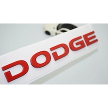Dodge Bagaj Kırmızı Abs 3m 3d Yazı Logo Amblem