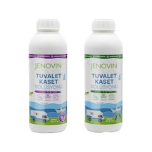 Jenovin Karavan Yat Tekne Tuvalet Wc Kaset Losyonu Çam ve Lavanta 2 x 1 L + Ölçek