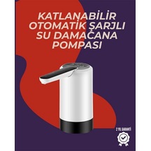 Otomatik Damacana Su Pompası 40-80 Saniye Zaman Ayarlı %90 Açılabilir Hijyenik Tasarım Şarjlı Çok Renkli