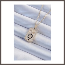 Bezos 316l Çelik Zincir Gold Renk Zirkon Taşlı Minimal Papatya Figürlü Tarot Kolye Nxrlvng