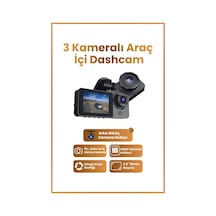 Harvox 3 Kameralı Wi-fi Özellikli Full Hd Araç İçi Kamera 1080p Gece Görüş, G-sensor Dashcam Y15