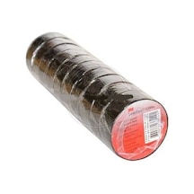 3M 18 Mm Pvc Siyah İzole Elektrik Bant 10'lu Paket