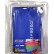 Koyu Mavi Sert Direnç Pilates Yoga Spor Egzersiz Direnç Lastiği 1500x15x0,55 Mm Koyu Mavi