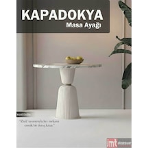 Kapadokpa 72 Cm Yemek Masası, Ofis Ve Toplantı Masası Ayağı Beyaz Beyaz