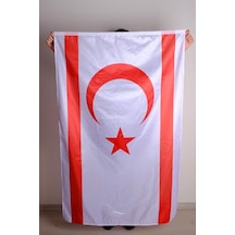 Kıbrıs Milli Gönder Bayrağı Raşel Kumaş Dijital Baskı 70x105 cm