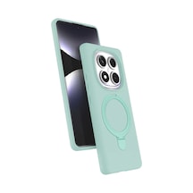 Xiaomi Redmi Note 14 Pro 4g Regal Magsafe Standlı Kapak - Su Yeşili 0.2M-Çok Renkli