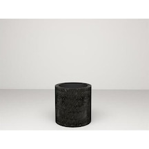 Nuano Consept Silindir Serisi Yuvarlak Saksı Siyah 40x50