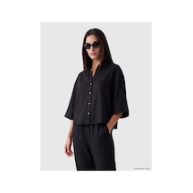 LC Waikiki Alıta Cıty Farkıyla Keten Karışımlı Oversize Kadın Gömlek Belirtilmemiş - 918670146 Belirtilmemiş