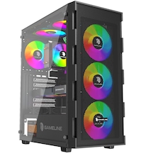 Gameline Elisa-Mesh 4x Rainbow ATX USB 3.0 Gaming Bilgisayar Kasası