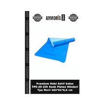 Premium Hobi Aktif Salon Tpe-20 Çift Renk Plates Minderi Tpe Mavi 183 61 0,6 Cm