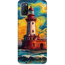 Oppo A72 Uyumlu Renkli Fener Desenli Silikon Kılıf