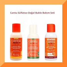 Cantu Sülfatsız Doğal Bukle Bakım Seti - 3'lü Mini Boy 89 Ml Krem Şampuan,nemlendirici Saç Kremi,bukle Belirginleştirici Krem Cantu Sülfatsız Doğal Bukle Bakım Seti - 3'lü Mini Boy 89 Ml Krem Şampuan,nemlendirici Saç Kremi,bukle Belirginleştirici Krem