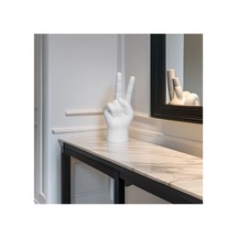 Barış İşareti El Heykeli, Dekoratif Biblo, Hediyelik, Ev Hediyesi, 17 Cm Peace Sign Hand Sculpture
