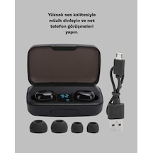 1800 Mah - 566 - Güçlü Şarj Kutusu İle Bluetooth - Muratech - Kulaklık Seti