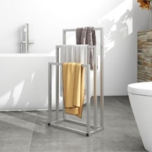 Üçlü Metal Krom Havlu Askılığı Krom