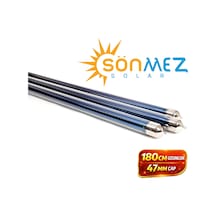 Solar 24 Adet 180 Cm Vakum Cam Tüp Vakum Tüplü Güneş Enerjisi Camı