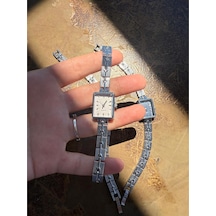 Retro Minimal Boncuk Kordon Vintage Kadın Kol Saati Altın 55803649