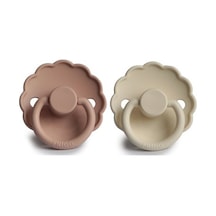 Frigg Daisy İkili Silikon Emzik - Blush/Cream 6-18 Ay