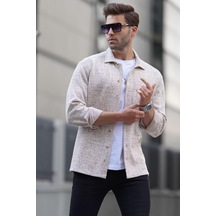 Madmext Bej Desenli Regular Fit Erkek Gömlek 6717 Bej Madmext Bej Desenli Regular Fit Erkek Gömlek 6717 Bej