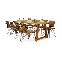 Neiwel Aries Doğal Ahşap Yemek Masası-80-160 Açık Ceviz