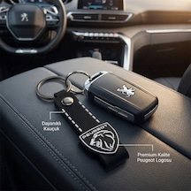 Peugeot Grubu İle Uyumlu Yeni Logo Premium Kauçuk Oto Anahtarlık Araç Anahtarı İçin Şık Ve Dayanıklı Anahtarlık
