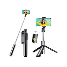 Bluetooth Uzaktan Kumandalı Tripodlu Selfie Çubuğu Paslanmaz Çelik Gövde, 70 Cm Uzayabilir, İos & Android Uy Diğer