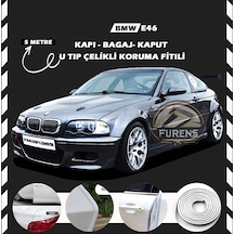 Bmw E46 Oto Araç Kapı Koruma Fitili 5metre Parlak Beyaz Renk