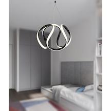 Tt306-25-sy Tt Aydınlatma Orta Kavis Mat Siyah 3 Renk Işık Led Siyah
