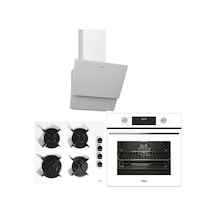 TekaHak 625 Börek Şefim WH - GBC 64002 WH- TVT 60.1 WH  Beyaz Ankastre Set