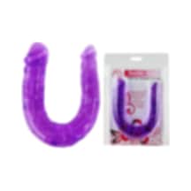 Hızlı Express Double 30Cm Çift Taraflı Jel Dildo Anal Vajinal Penis Anal Plug