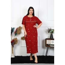 Akbeniz Kadın Büyük Beden Kısa Kol Bordo Anne Gecelik 1370 Bordo Akbeniz Kadın Büyük Beden Kısa Kol Bordo Anne Gecelik 1370 Bordo