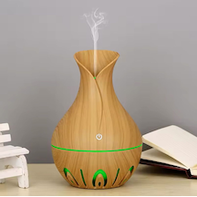 Ultrasonik Hava Nemlendirici 200ml Buhar Makinesi 7 Renk Led Işıklı Vazo Model Aroma Difüzörü 001
