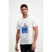 Rich Erkek Bisiklet Yaka Baskılı T-Shirt %100 Pamuk Tişört (481343910)