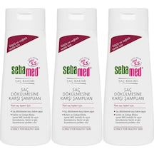 Sebamed Şampuan 200ml Saç Dökülmesine Karşı Tümsaç Tipleri 3lü Tüm Saçlar