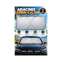 Robeve Araç Ön Cam Güneşliği Katlanabilir Reflektif Tasarım - Güneş Ve Isı Koruyucu Oto Güneşlik, Direksiyon Torpido Konsol Koruyucu Araba Aksesuarı Araba Güneşlik Araç Güneşlik Oto Perde Araç Perde