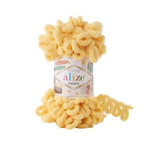 Alize 5 Adet Puffy El Örgü Ipliği 5'li Paket - 100 Gr. 9 Mt. Parmak Örgü Ipi - Şevval Tuhafiye 509 Limon